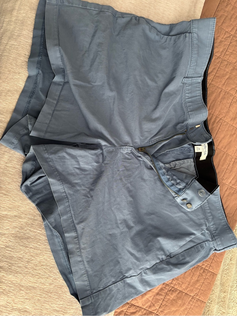 torrid slate blue women's hybrid shorts